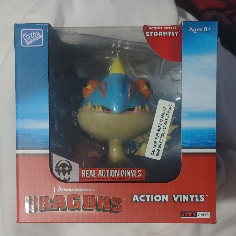 DreamWorks Dragons Stormfly Vinyl Figure - Blue and Yellow